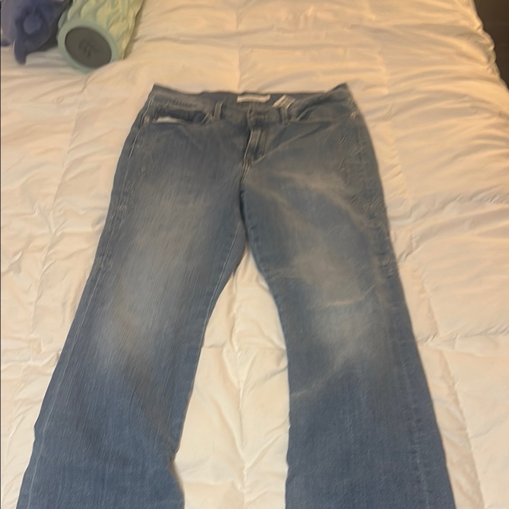 Levi's Blue Flare Wide Leg Jeans